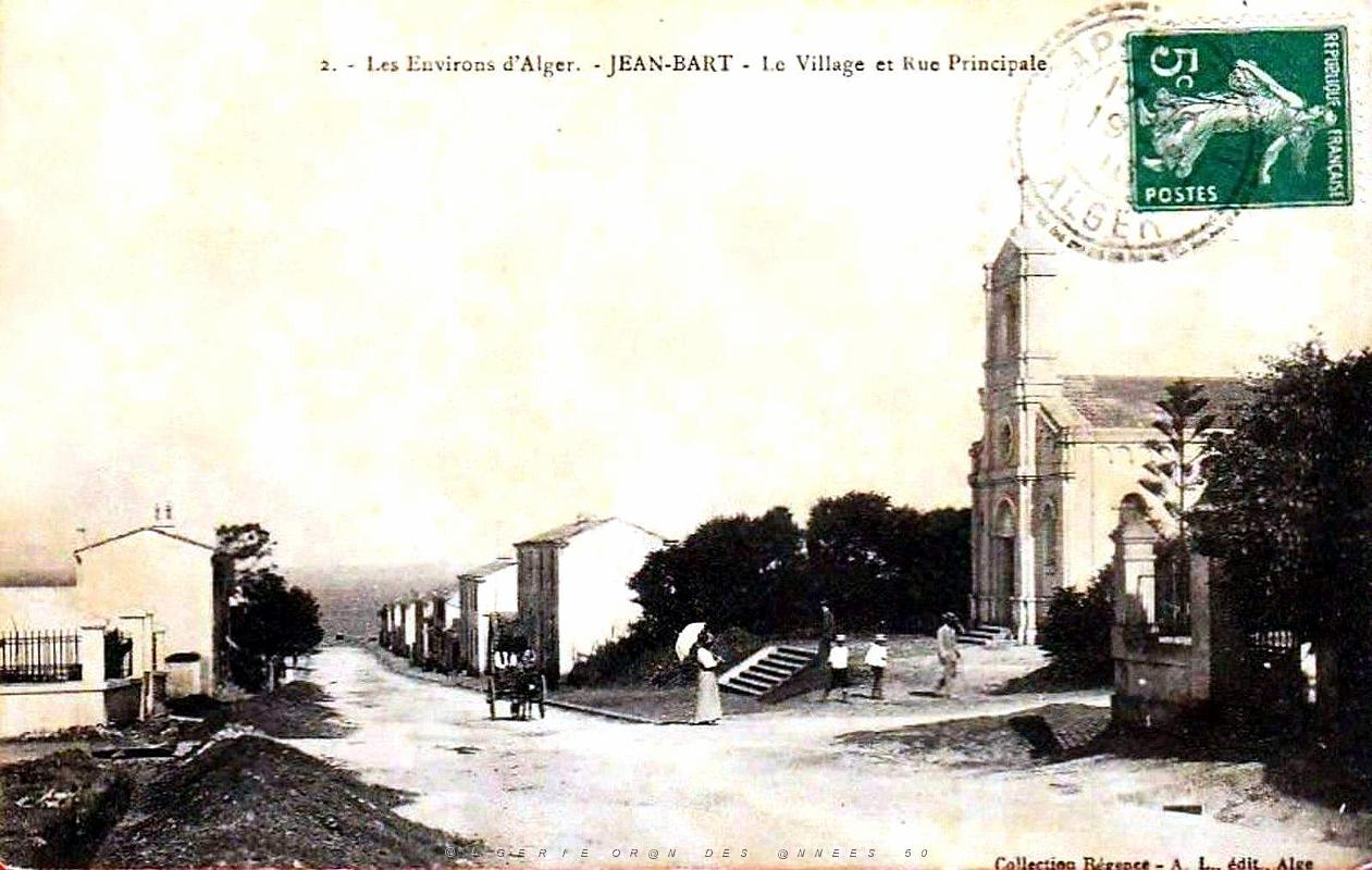Jean-Bart - La Rue principale en 1910.jpg